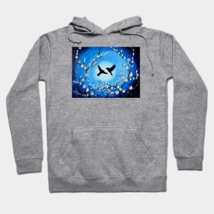 Blue and Birds Hoodie